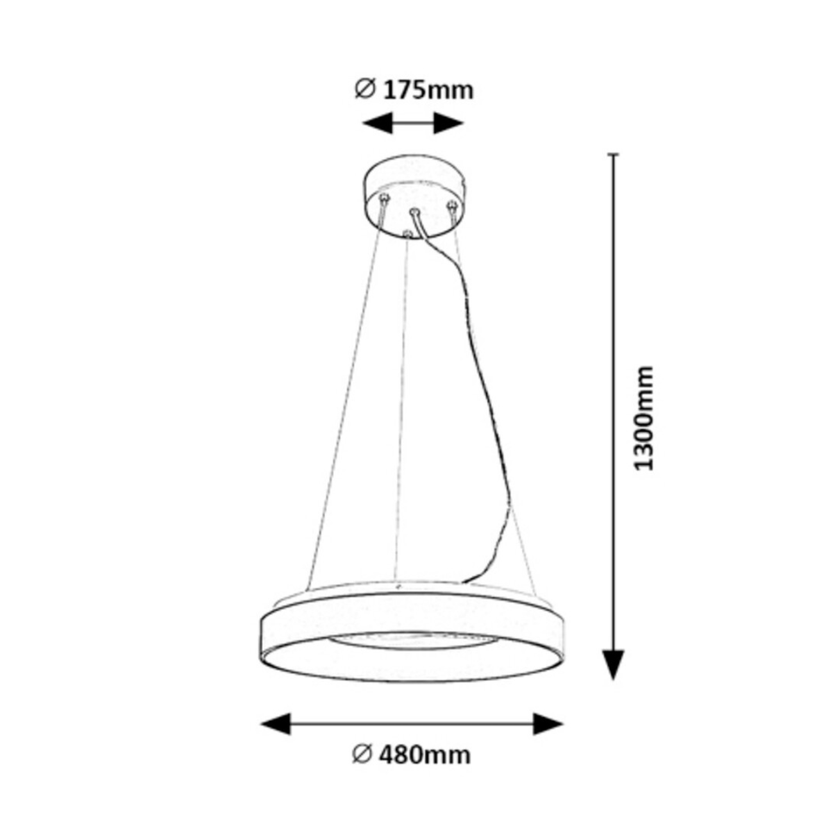 Ceilo – модерен LED пендел с дистанционно управление, регулируема светлина, 38W