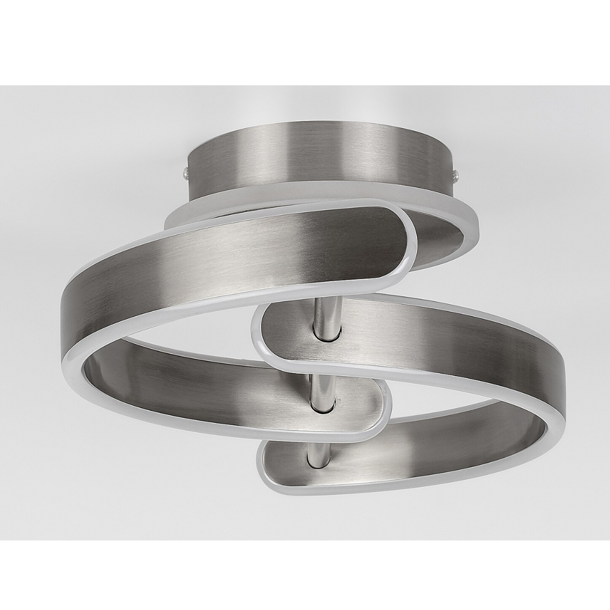 Jarnelle – LED плафон 30W, атинен хром, 3000K топла светлина