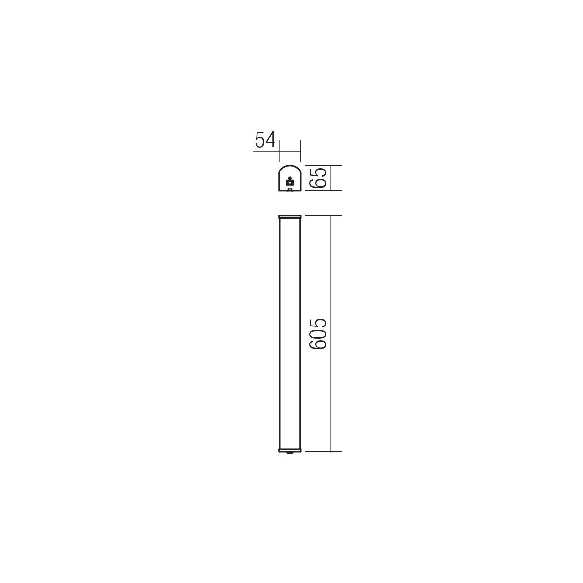 LED аплик MARKER– 10W, 4000K, хром, IP44 - AVA Lighting