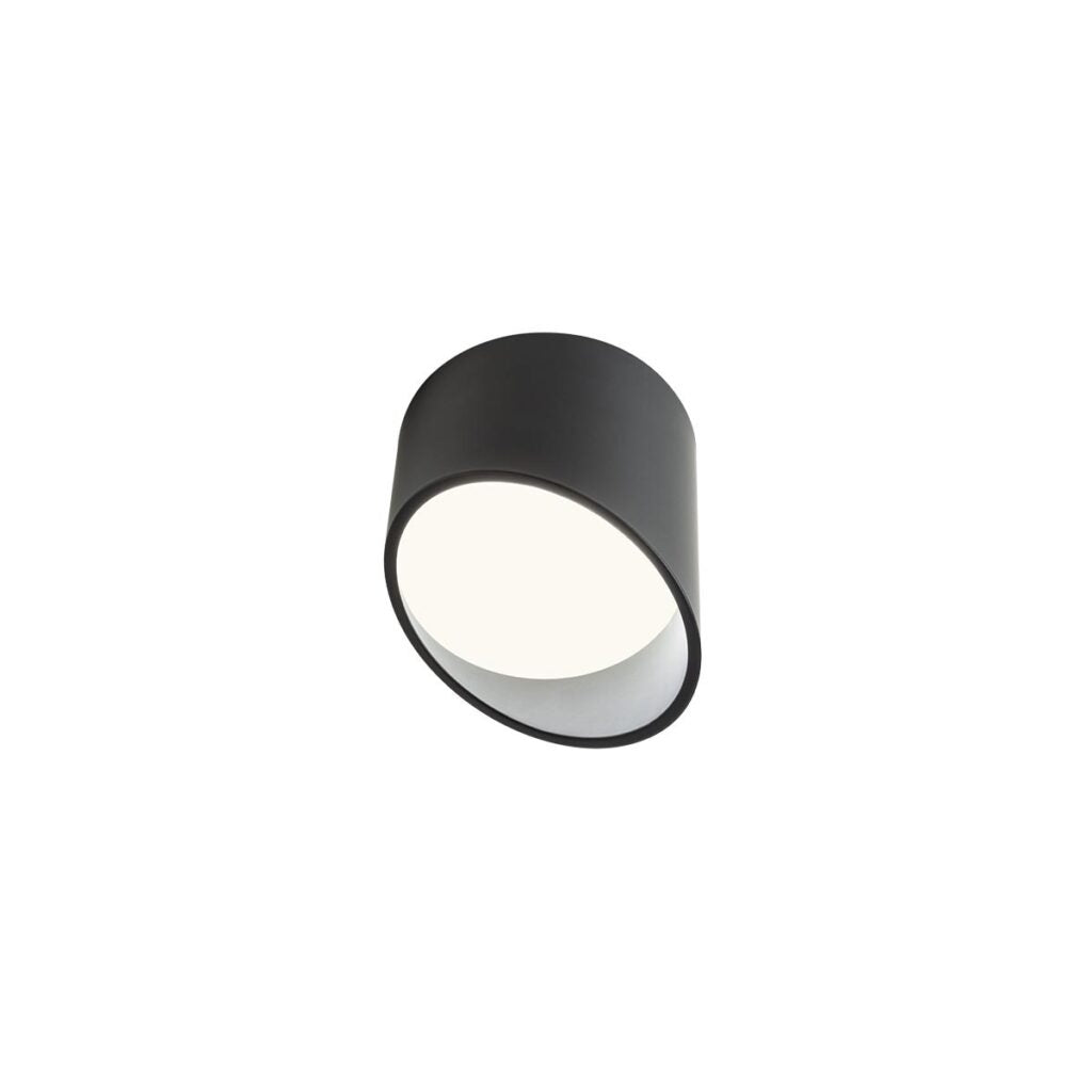LED луна за таван "Uto" диаметър 90мм, 6W, 432lm, 3000K, бяло или черно