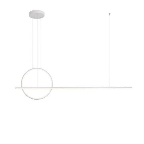 GIOTTO – LED пендел в бял мат, 49W, 3000K, димиране, модерен дизайн