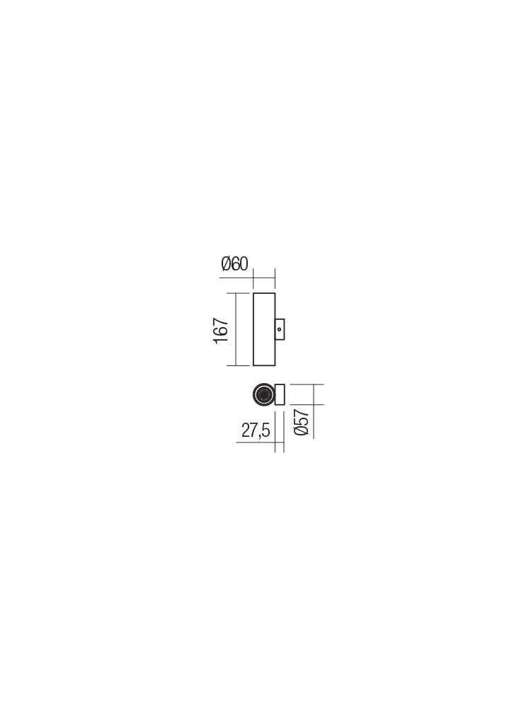 AXIS wall lamp – copper, 2xGU10, aluminum, IP20