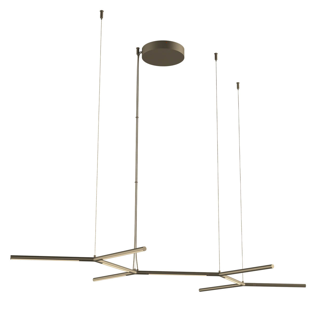 REDO 01-2796 Stick Pendant - Matt Brass