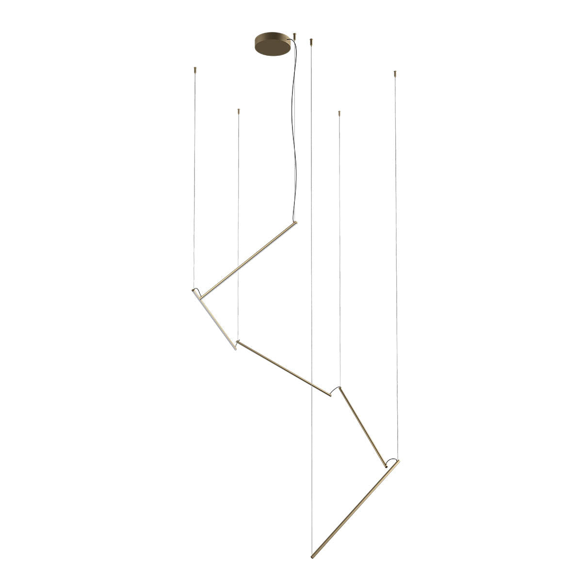 REDO 01-2800 Stick Pendant - Matt Brass