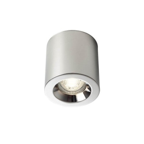 PRATO – цилиндрична луна за баня в хром, външен монтаж, GU10, IP44