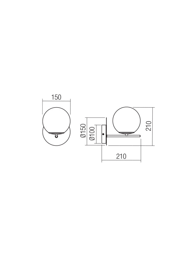 Boldy – Stylish wall lamp with smoked glass | AVA Lighting