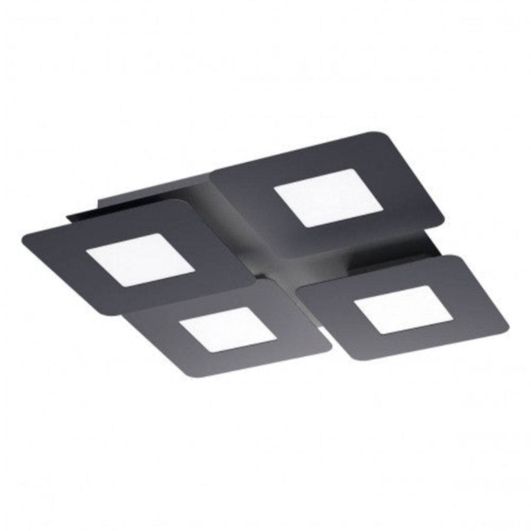 QUANT таванно осветление, черен мат, 47W LED, 510x510 мм – Smarter