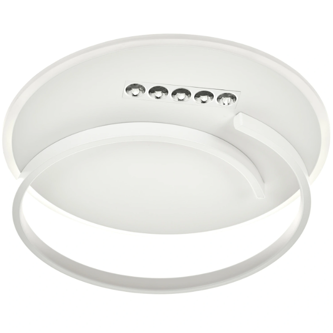 Плафон Indi – Черен / Бял | LED 54W, 3000–6000K, дистанционно управление