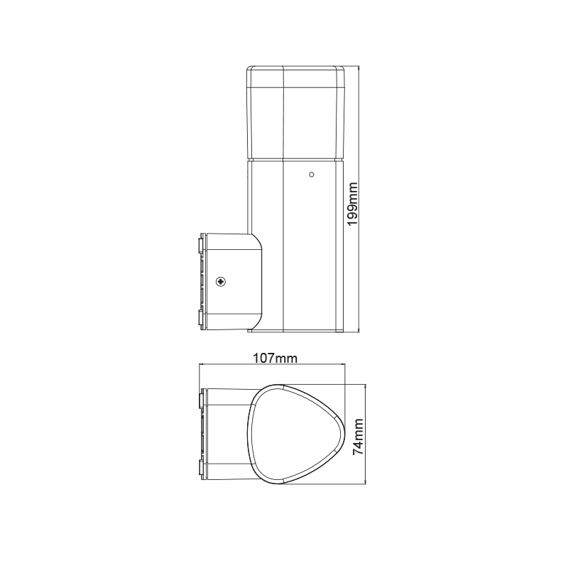 LED facade sconce EDEN