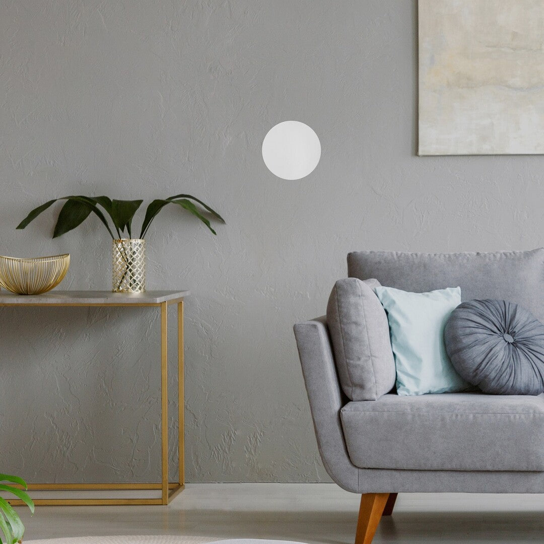 Marlon RABALUX – Minimalist LED wall lamp, white metal and wood, 8W