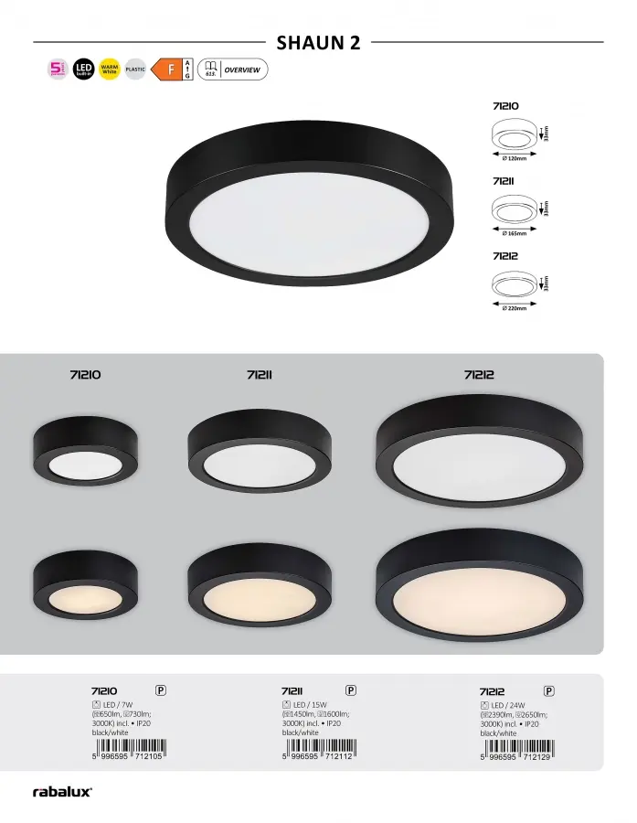 Ceiling lamp – Shaun2 RABALUX