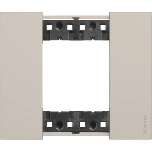 Frame 2M Cream Italian standard - bticino Living Now KA4802KM