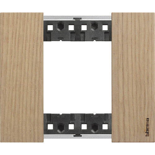 Frame 2M Oak Italian standard - bticino Living Now KA4802LM
