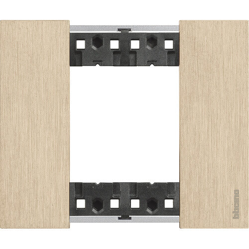 Frame 2M Gold Italian standard - bticino Living Now KA4802ZW