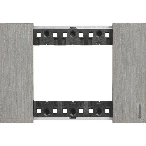 Frame 3M Steel Italian standard - bticino Living Now KA4803ZG