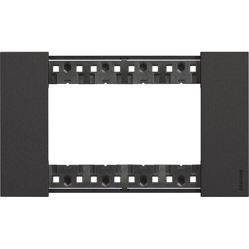 Frame 4M Black Italian standard - bticino Living Now KA4804KG