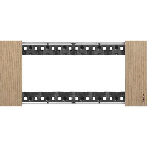 Frame 6M Oak Italian standard - bticino Living Now KA4806LM