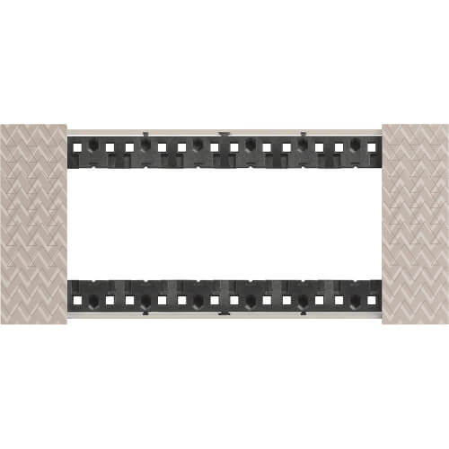 Frame 6M Illusion Italian standard - bticino Living Now KA4806MM