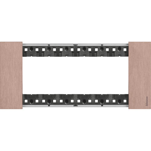 Frame 6M Copper Italian standard - bticino Living Now KA4806ZM