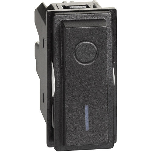 Water heater switch 2P 16A Black 1M - bticino Living Now KG4002