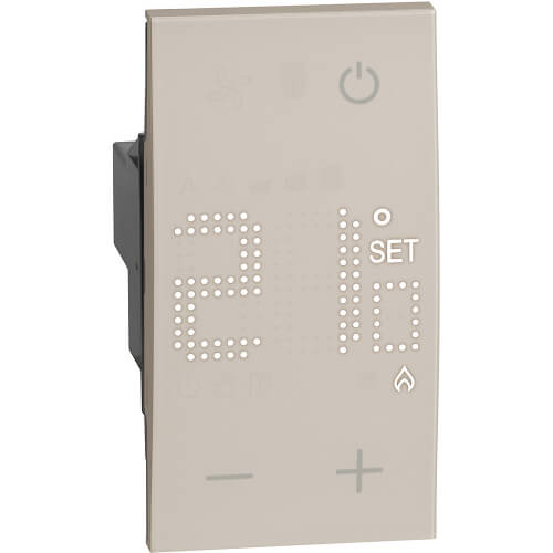 Room thermostat with 1NO contact 230V 5(2)A 2M Cream - bticino Living Now KM4441