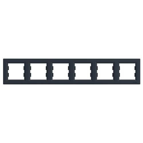 Frame 6x Anthracite - SCHNEIDER ELECTRIC Asfora EPH5800671