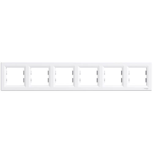 Frame 6x White - SCHNEIDER ELECTRIC Asfora EPH5800621