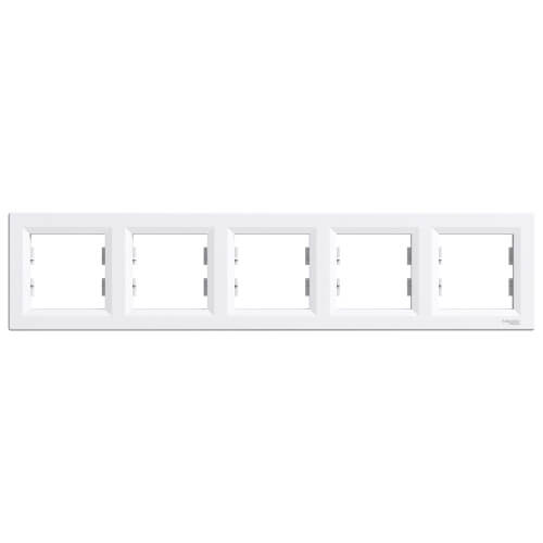 Frame 5x White - SCHNEIDER ELECTRIC Asfora EPH5800521