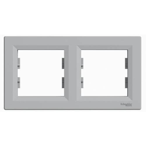 Frame 2x Aluminum - SCHNEIDER ELECTRIC Asfora EPH5800261