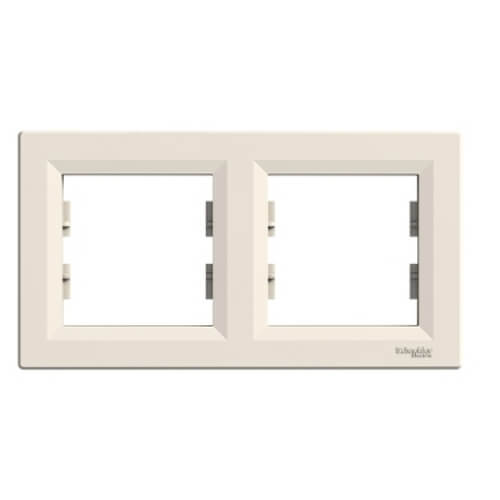Frame 2x Cream - SCHNEIDER ELECTRIC Asfora EPH5800223