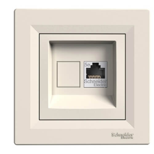 Socket RJ45 Cat.5e UTP Cream - SCHNEIDER ELECTRIC Asfora EPH4300123