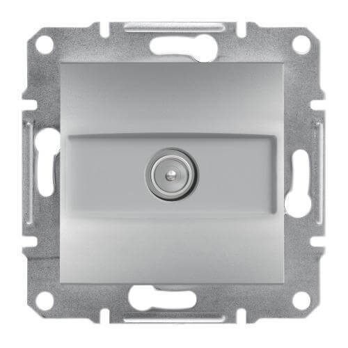 TV terminal socket (1dB) without frame Aluminum - SCHNEIDER ELECTRIC Asfora EPH3200161