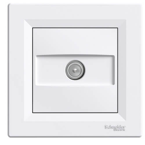 TV terminal socket (1dB) White - SCHNEIDER ELECTRIC Asfora EPH3200121