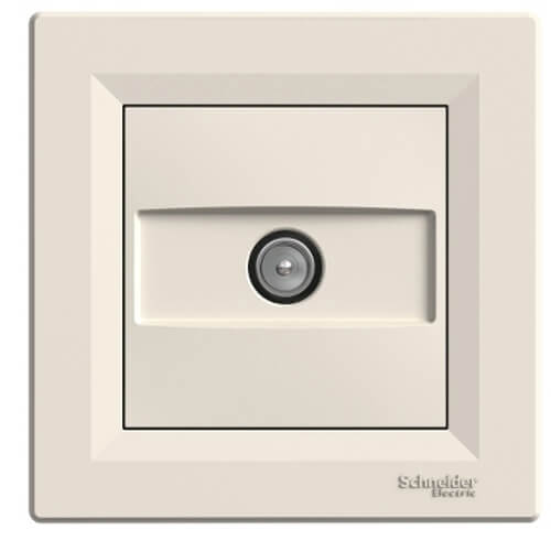 TV terminal socket (1dB) Cream - SCHNEIDER ELECTRIC Asfora EPH3200123