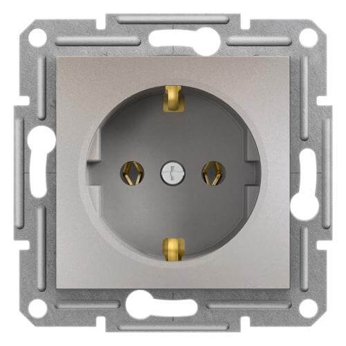 Socket Shuko 16A without frame Bronze - SCHNEIDER ELECTRIC Asfora EPH2900169