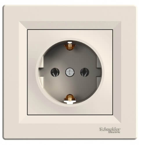 Shuko contact 16A Cream - SCHNEIDER ELECTRIC Asfora EPH2900123
