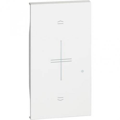 Faceplate for connected switch for roller blind control 2M White - bticino Living Now with Netatmo KW32M2