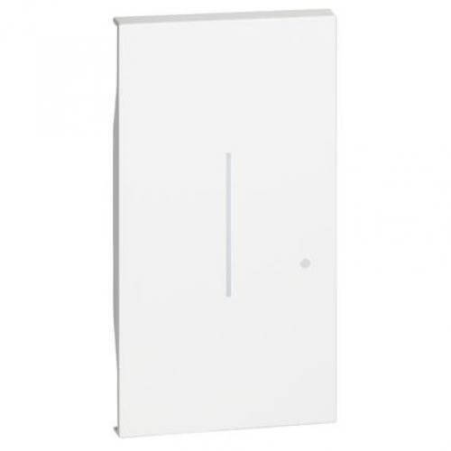 Faceplate for wireless single-pole switch 2M White - bticino Living Now with Netatmo KW42M2