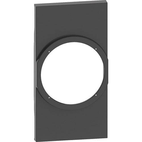 Faceplate for connected socket Schuko 16A German standard Black - bticino Living Now with Netatmo KG34M2