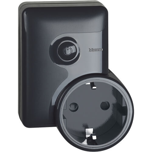 Connected mobile socket, 16A adapter - bticino Living Now with Netatmo 4141PC