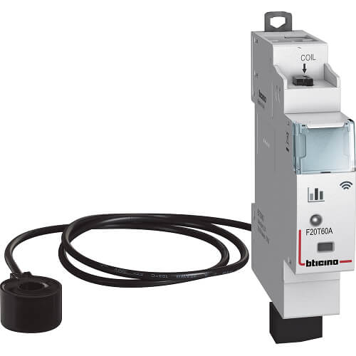 Connected measuring module for DIN rail mounting 230V - bticino Living Now with Netatmo F20T60A