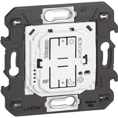 Wireless scenario switch "Wake up/Go to sleep" 2M - bticino Living Now with Netatmo K4574CW