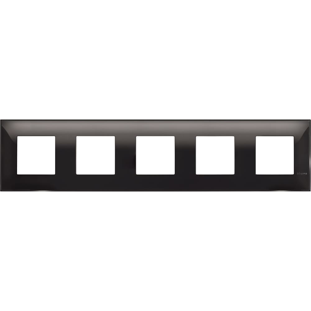 Frame 5x 2M Black /blister/ - bticino Classia R4802M5BC