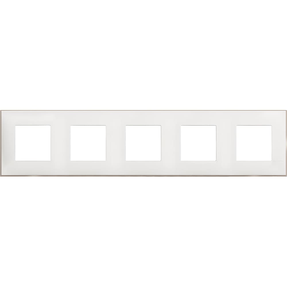 Frame 5x 2M White satin /blister/ - bticino Classia R4802M5WS