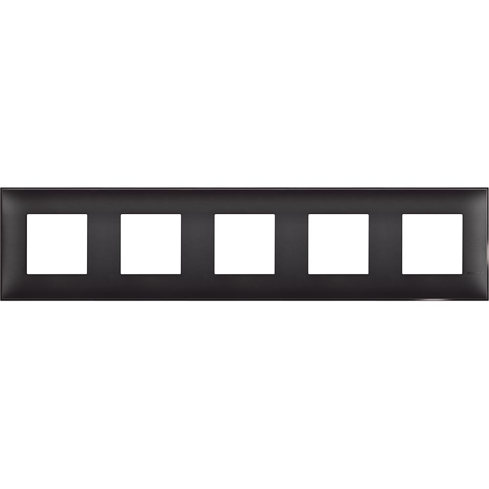 Frame 5x 2M Black satin /blister/ - bticino Classia R4802M5BG