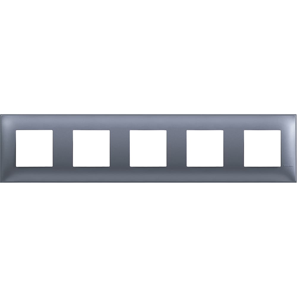 Frame 5x 2M Blue metallic /blister/ - bticino Classia R4802M5LM