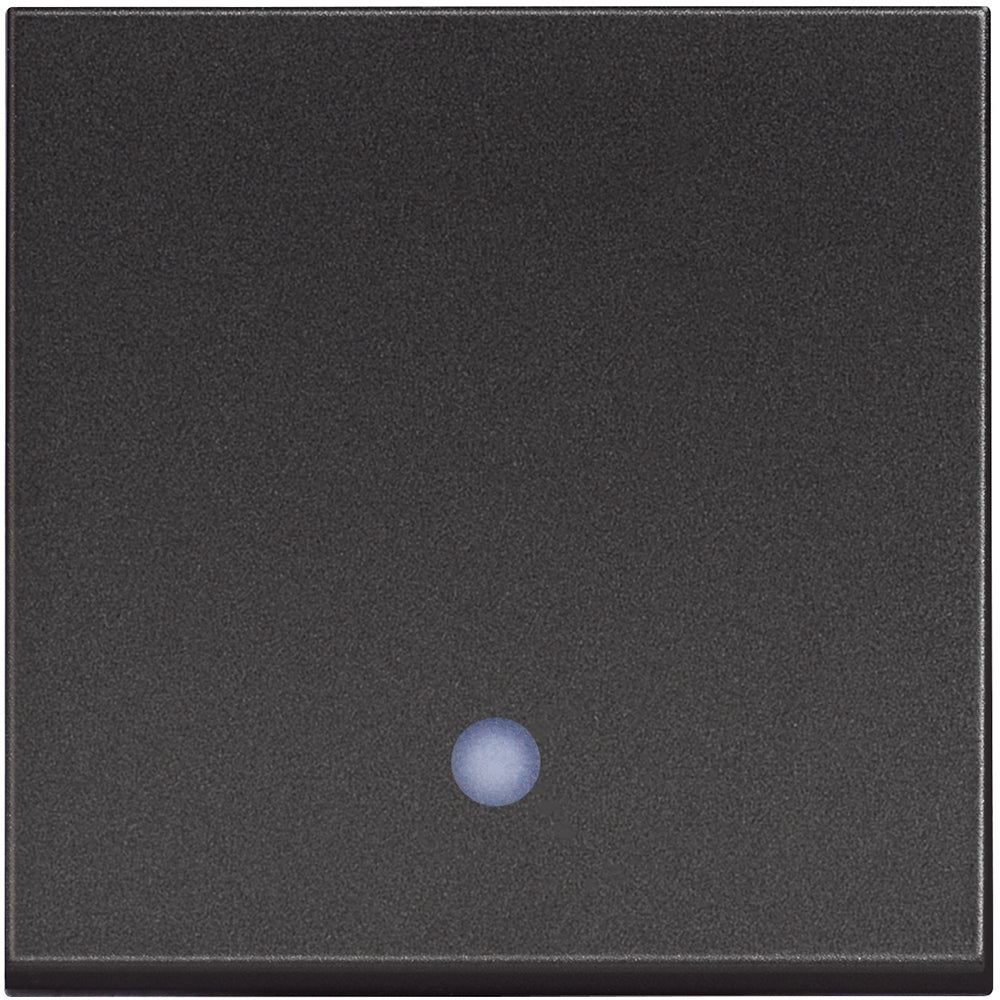 Single-pole switch with backlight 2M Black /blister/ - bticino Classia RG4001M2L