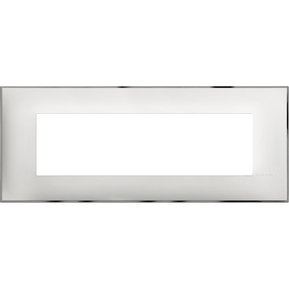 Frame 7M White with chrome /blister/ - bticino Classia R4807WR