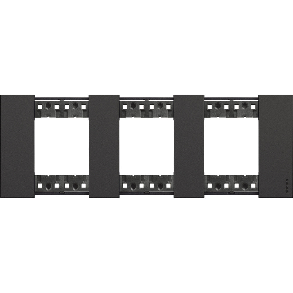 Frame 2x2x2M Black German standard - bticino Living Now KA4802M3KG
