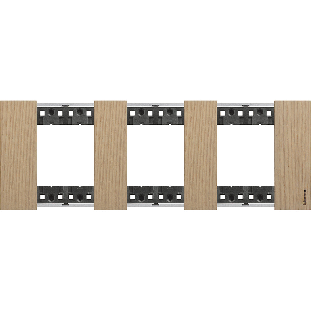 Frame 2x2x2M Oak German standard - bticino Living Now KA4802M3LM
